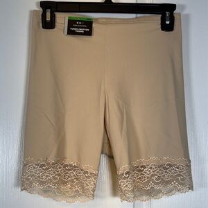Maidenform Fat Free Dressing Thighslimmer Shapewear Beige Size Large NWT #5795